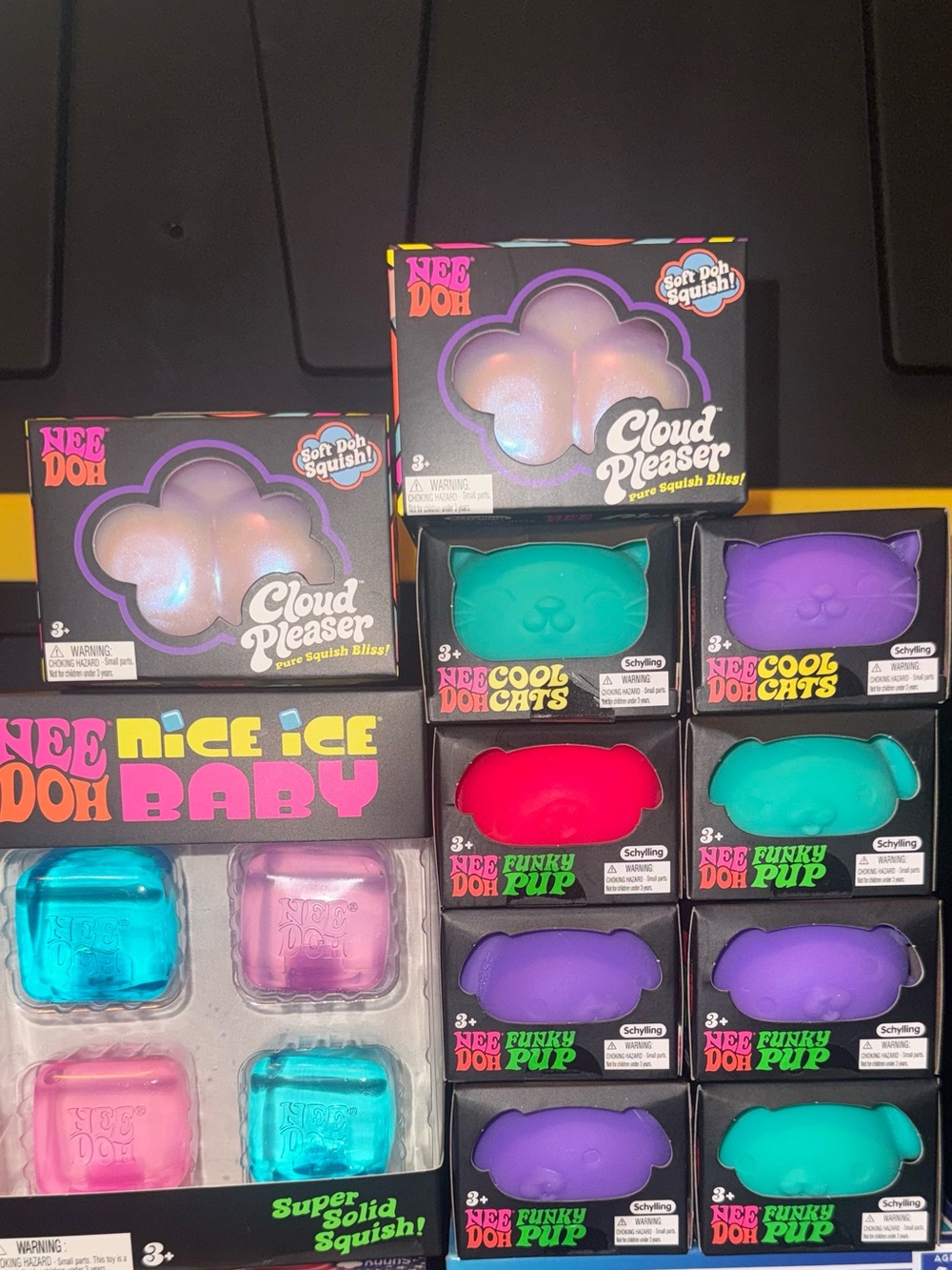 NEEDOH Cloud Pleaser,Needoh Nice Ice Baby, Funky Pups & Cool Cats Bundle